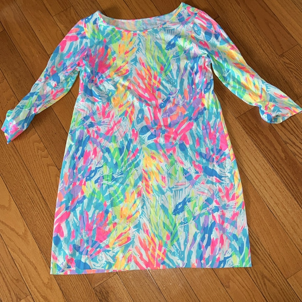 Lilly Pulitzer 100% Pima Cotton 3/4 sleeve dress
